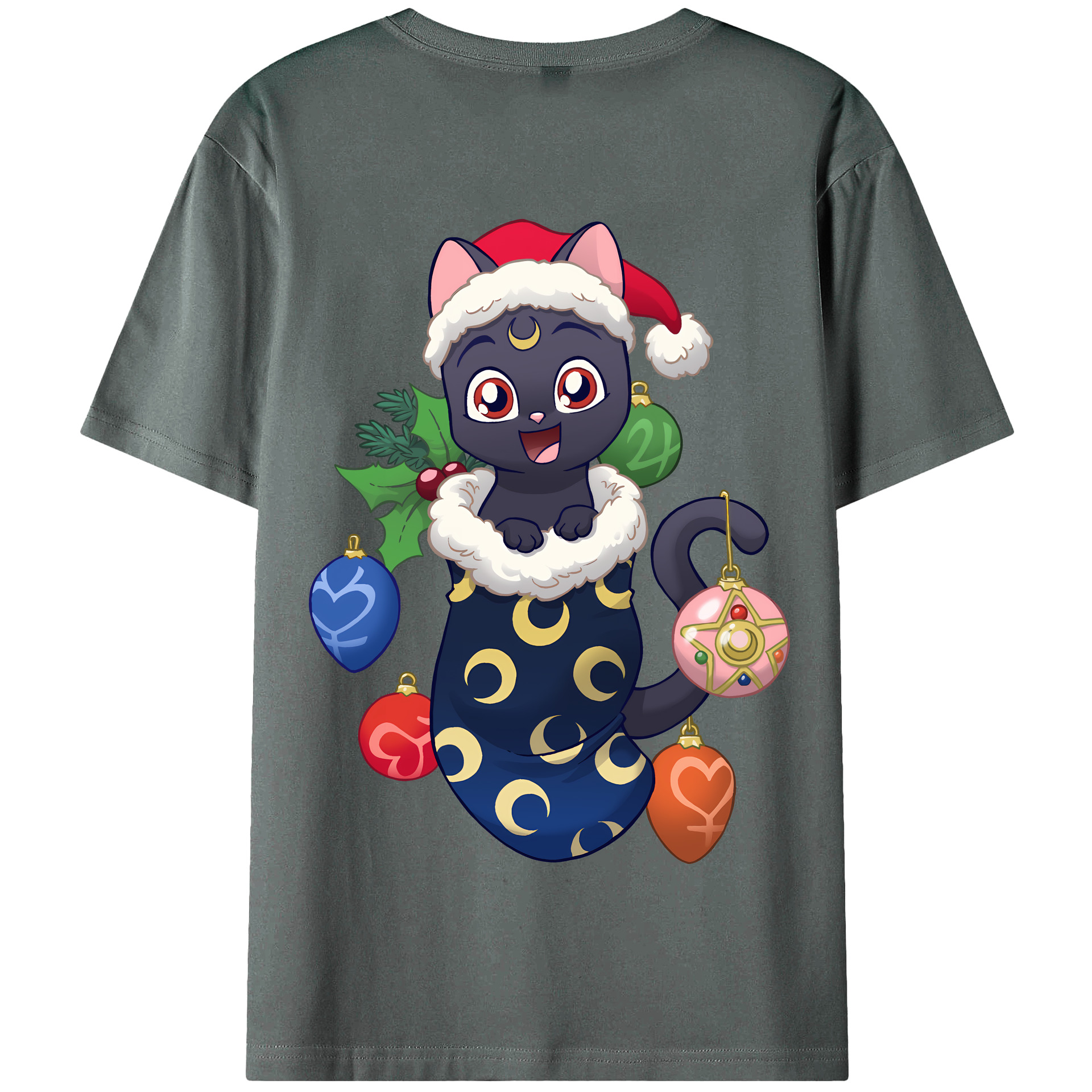 （画像用） 美少女戦士セーラームーン Sailor Moon 綿100％半袖Tシャツ（背面プリント）